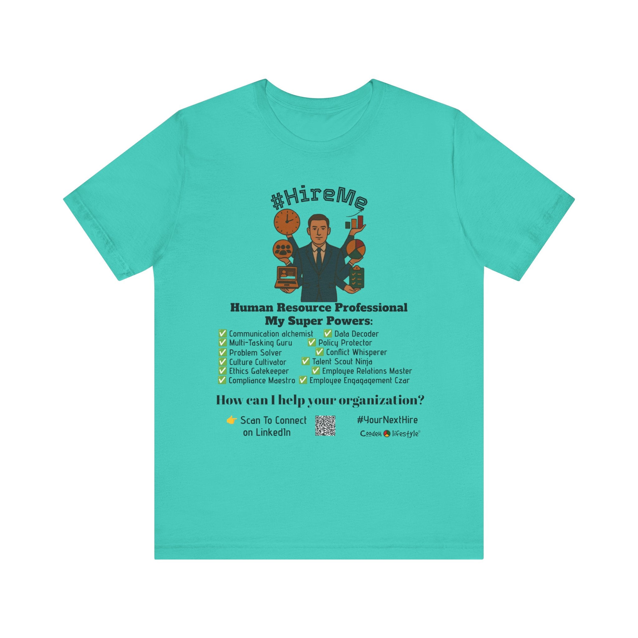 Short Sleeve Conversation Tee (#HireMe-M)