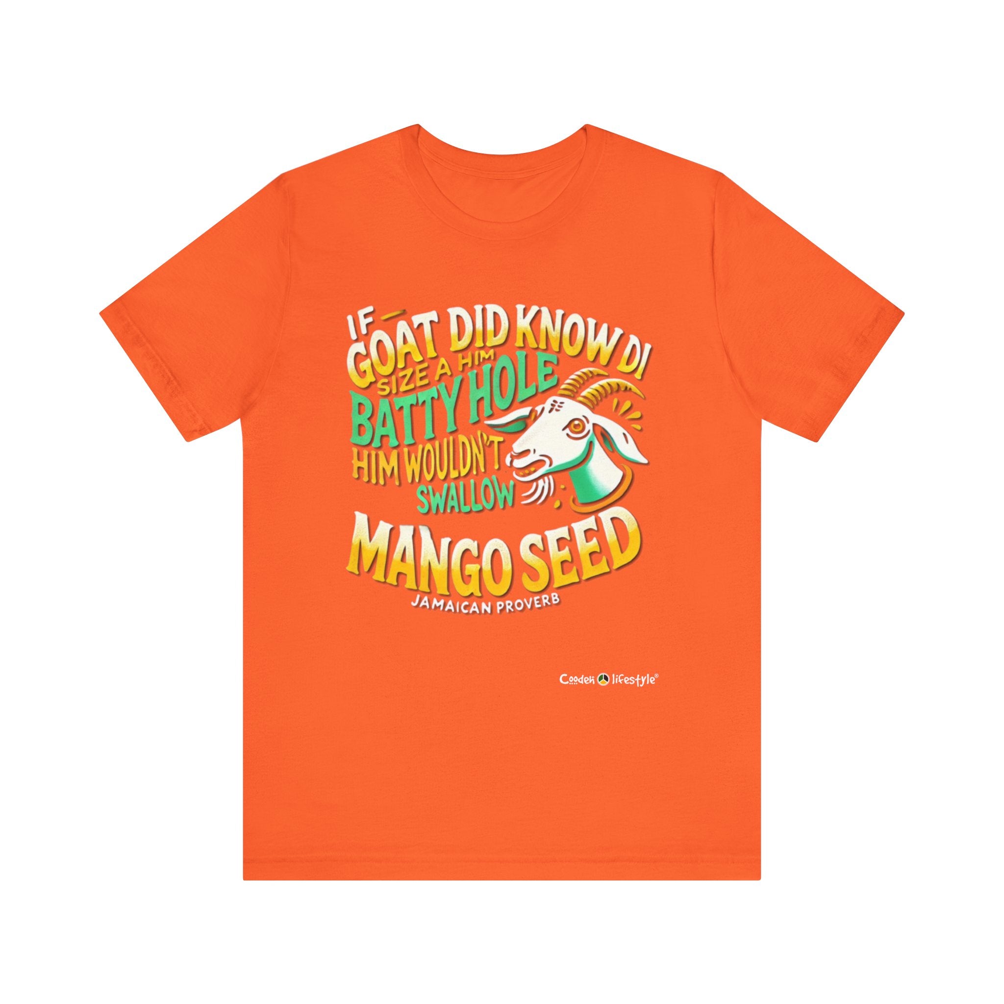 Unisex Jersey Short Sleeve Tee (Goat-Mango)