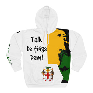 Unisex Pullover Hoodie (TDTD-JACOA-WHT)