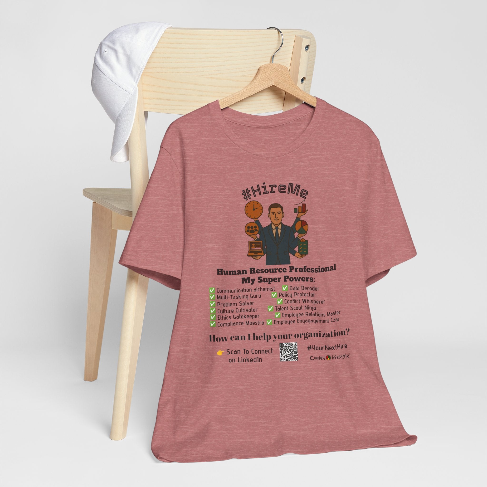 Copy of Short Sleeve Conversation Tee (#HireMe-M)