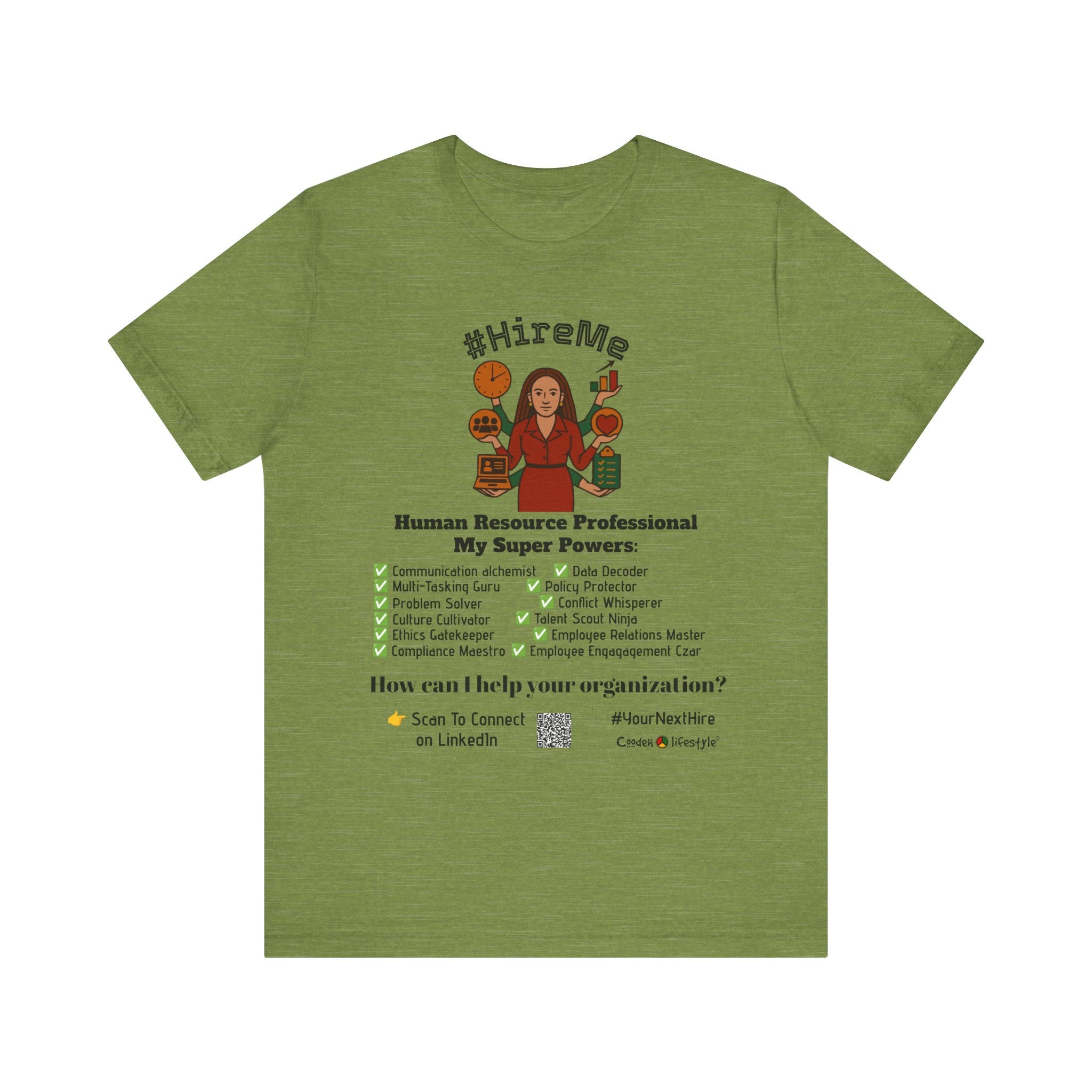 Short Sleeve Conversation Tee (#HireMe-W)