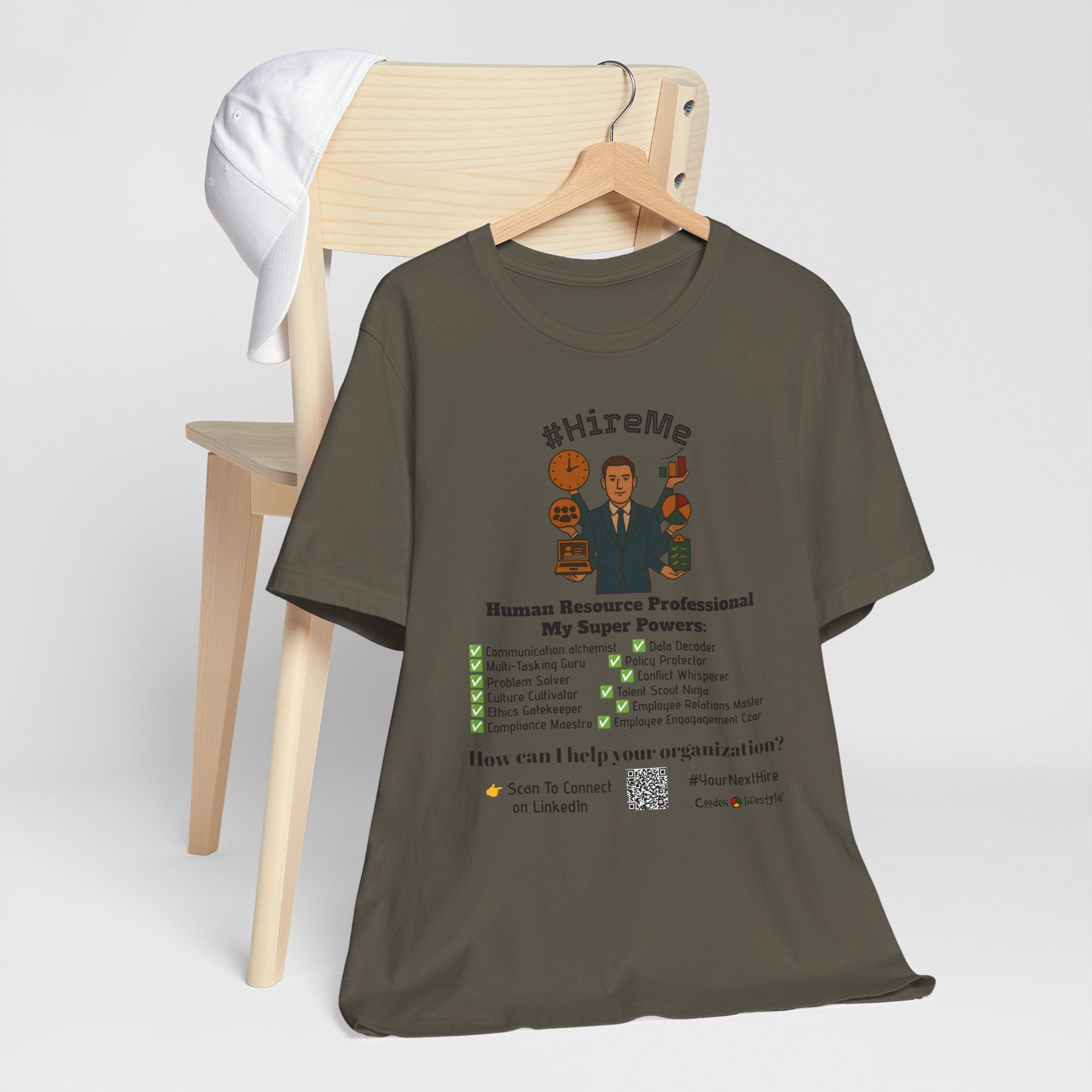 Copy of Short Sleeve Conversation Tee (#HireMe-M)