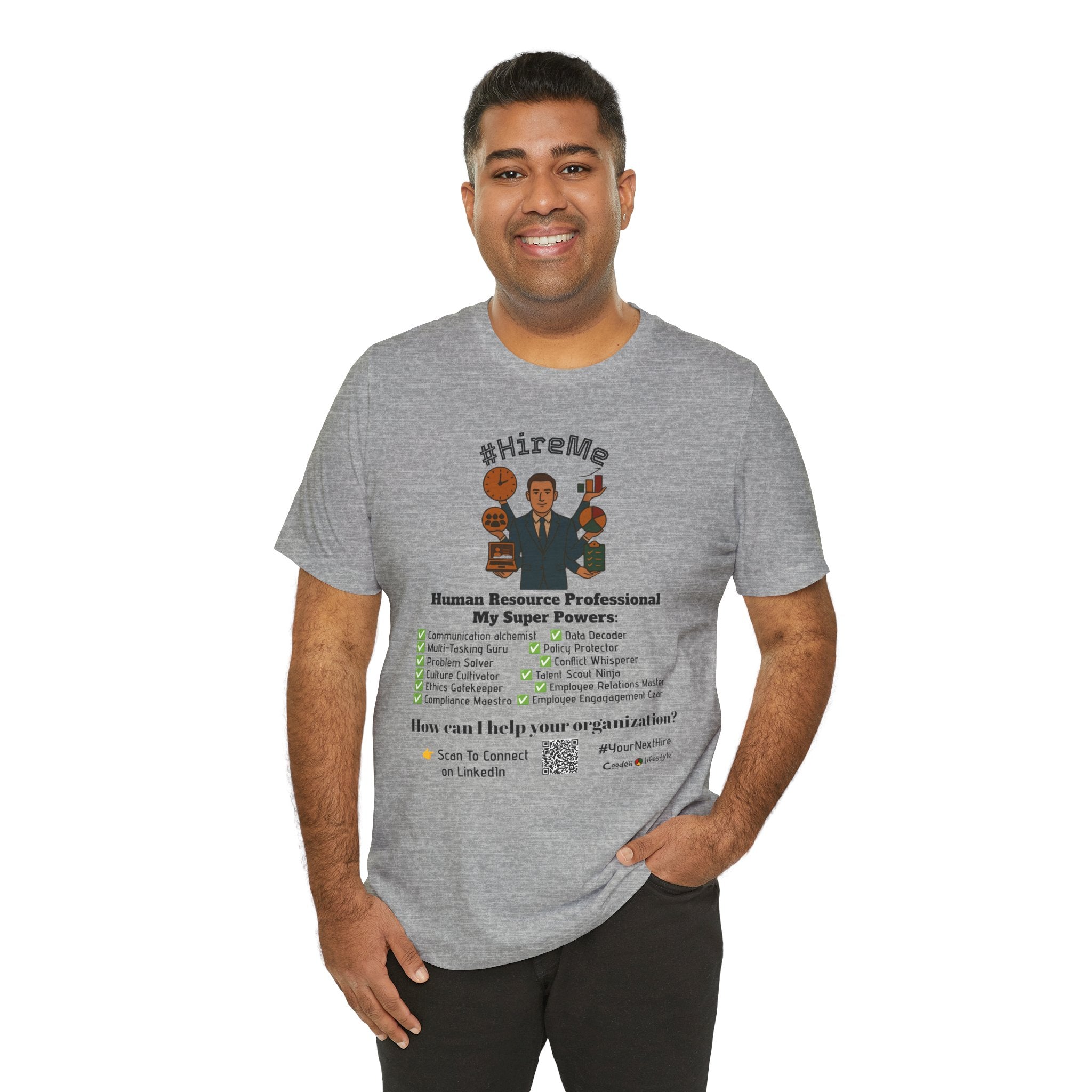Copy of Short Sleeve Conversation Tee (#HireMe-M)