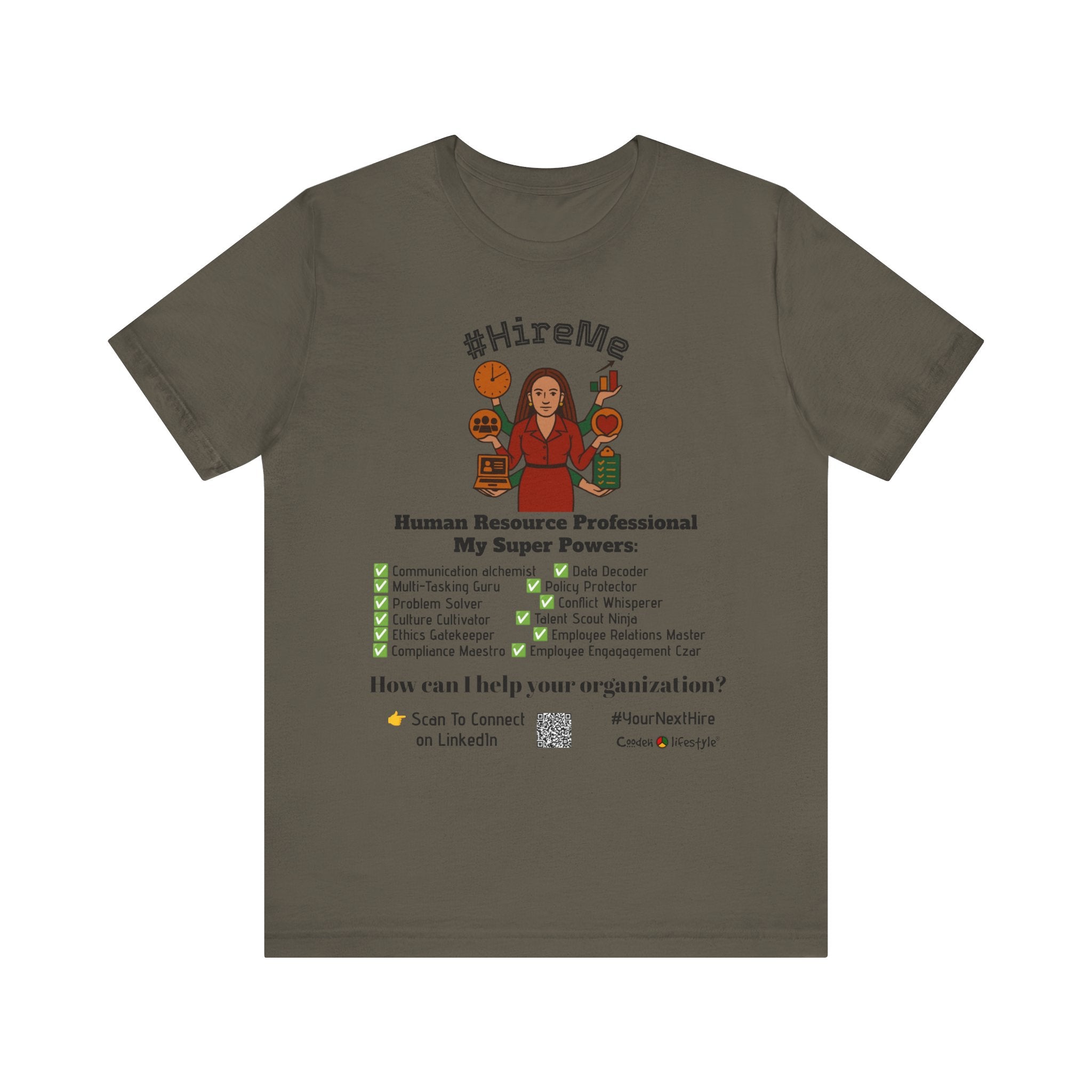 Short Sleeve Conversation Tee (#HireMe-W)