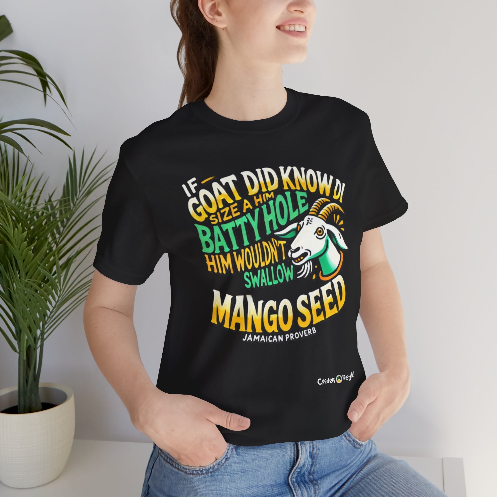 Unisex Jersey Short Sleeve Tee (Goat-Mango)
