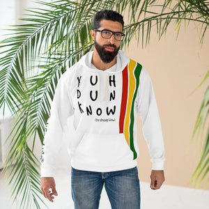 Unisex Pullover Hoodie (YuhDunKnow-WHTPANCOL) - Coodeh Lifestyle