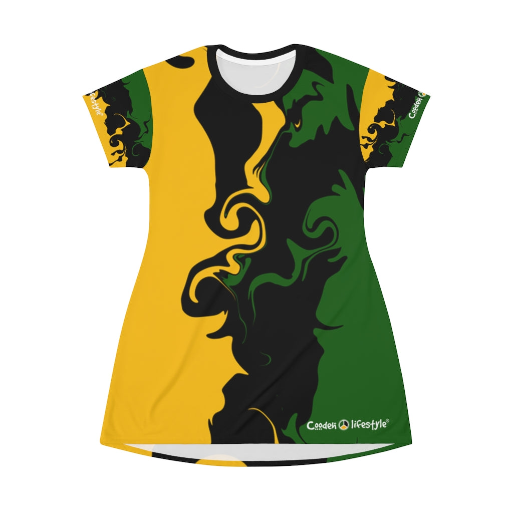 T-Shirt Dress (Multi-Art-JACOL) - Coodeh Lifestyle