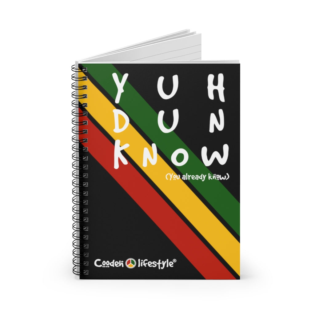 Coodeh Spiral Notebook (Ruled Line-YuhDunKnow-BLK) - Coodeh Lifestyle