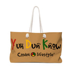 Load image into Gallery viewer, Coodeh Weekender Bag (YuhDunKnow-BRN) - Coodeh Lifestyle
