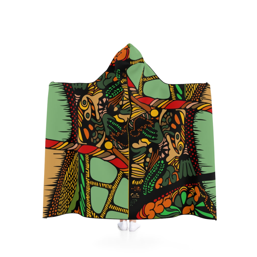 Hooded Blanket (Multi-Abstract2) - Coodeh Lifestyle