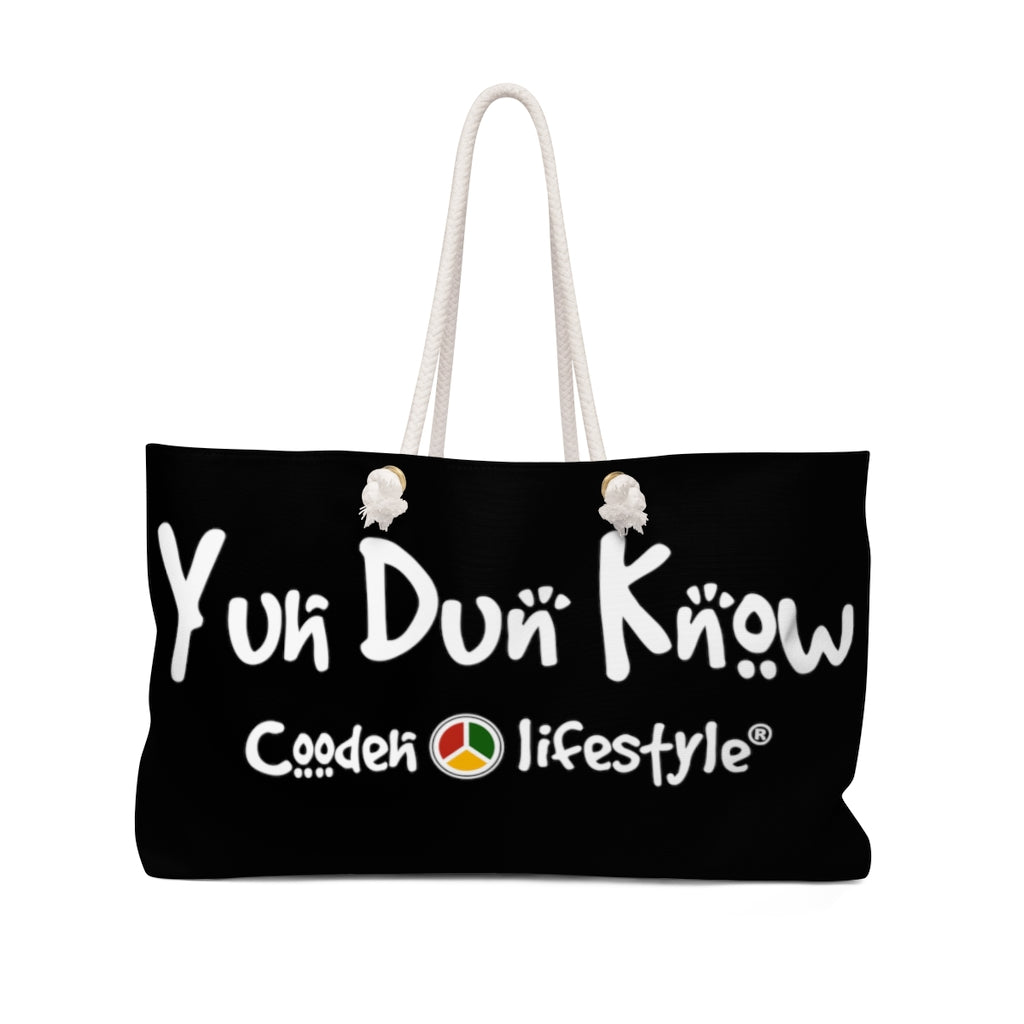 Coodeh Weekender Bag (YuhDunKnow-BLK) - Coodeh Lifestyle