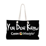 Load image into Gallery viewer, Coodeh Weekender Bag (YuhDunKnow-BLK) - Coodeh Lifestyle
