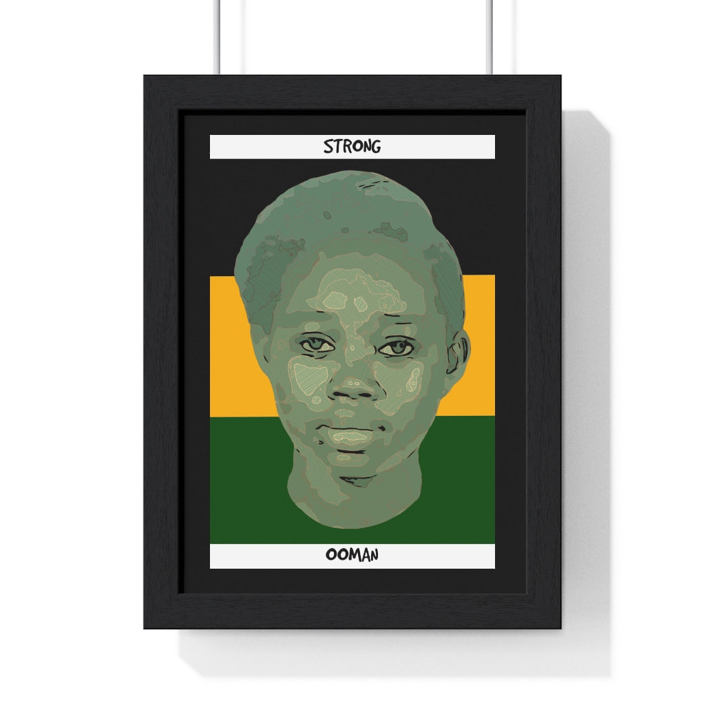 Framed “Strong Ooman” Art (JAD) - Coodeh Lifestyle