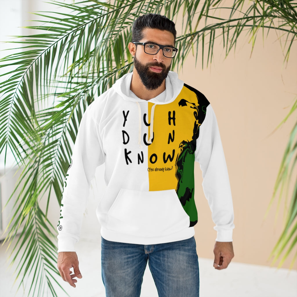 Unisex Pullover Hoodie (YuhDunKnow-JACOL-WHT) - Coodeh Lifestyle