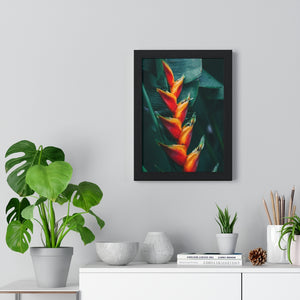 Premium Framed Vertical Poster (Red Plant) - Coodeh Lifestyle