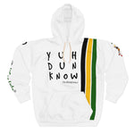 Load image into Gallery viewer, Unisex Pullover Hoodie (YuhDunKnow-WHTJACOL) - Coodeh Lifestyle
