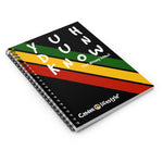 Load image into Gallery viewer, Coodeh Spiral Notebook (Ruled Line-YuhDunKnow-BLK) - Coodeh Lifestyle
