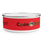 Load image into Gallery viewer, Enamel Bowl (RED-RedYeye) - Coodeh Lifestyle
