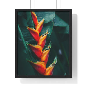 Premium Framed Vertical Poster (Red Plant) - Coodeh Lifestyle