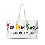 Load image into Gallery viewer, Coodeh Weekender Bag (YuhDunKnow-WHT) - Coodeh Lifestyle
