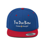 Load image into Gallery viewer, Unisex Flat Bill Hat (YuhDunKnow) - Coodeh Lifestyle
