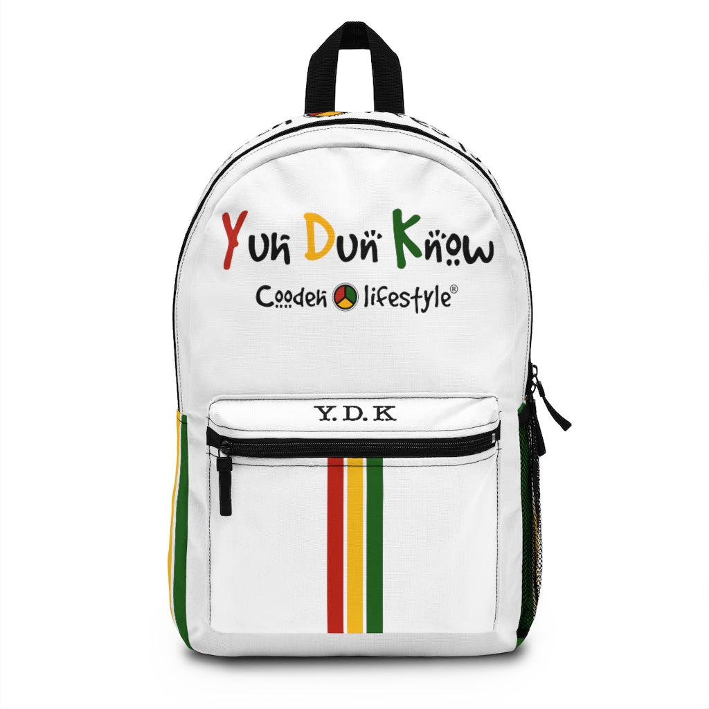 Coodeh Backpack (YuhDunKnow-WHT) - Coodeh Lifestyle