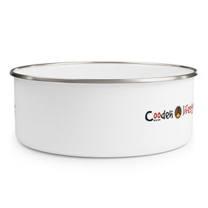 Enamel Bowl (FLWR-WHT) - Coodeh Lifestyle