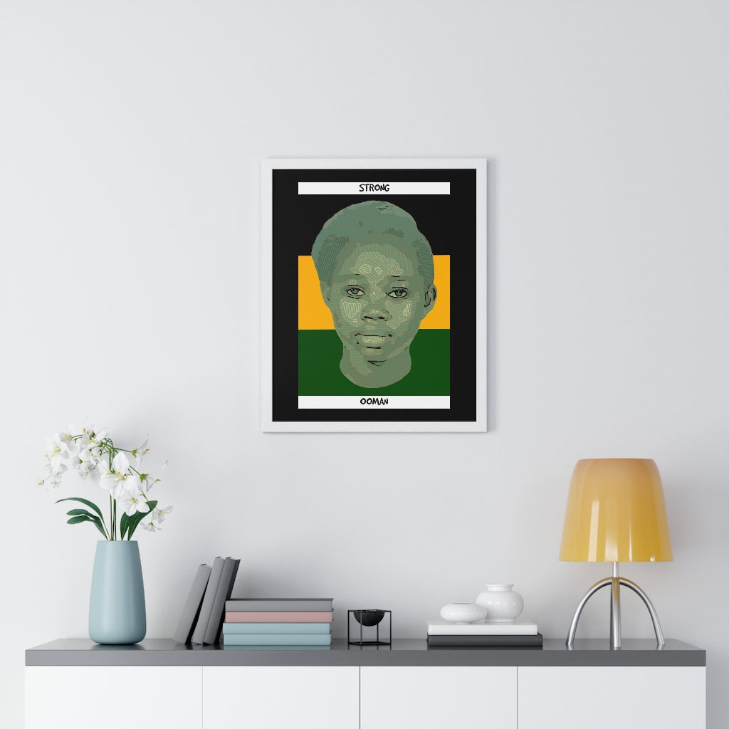 Framed “Strong Ooman” Art (JAD) - Coodeh Lifestyle