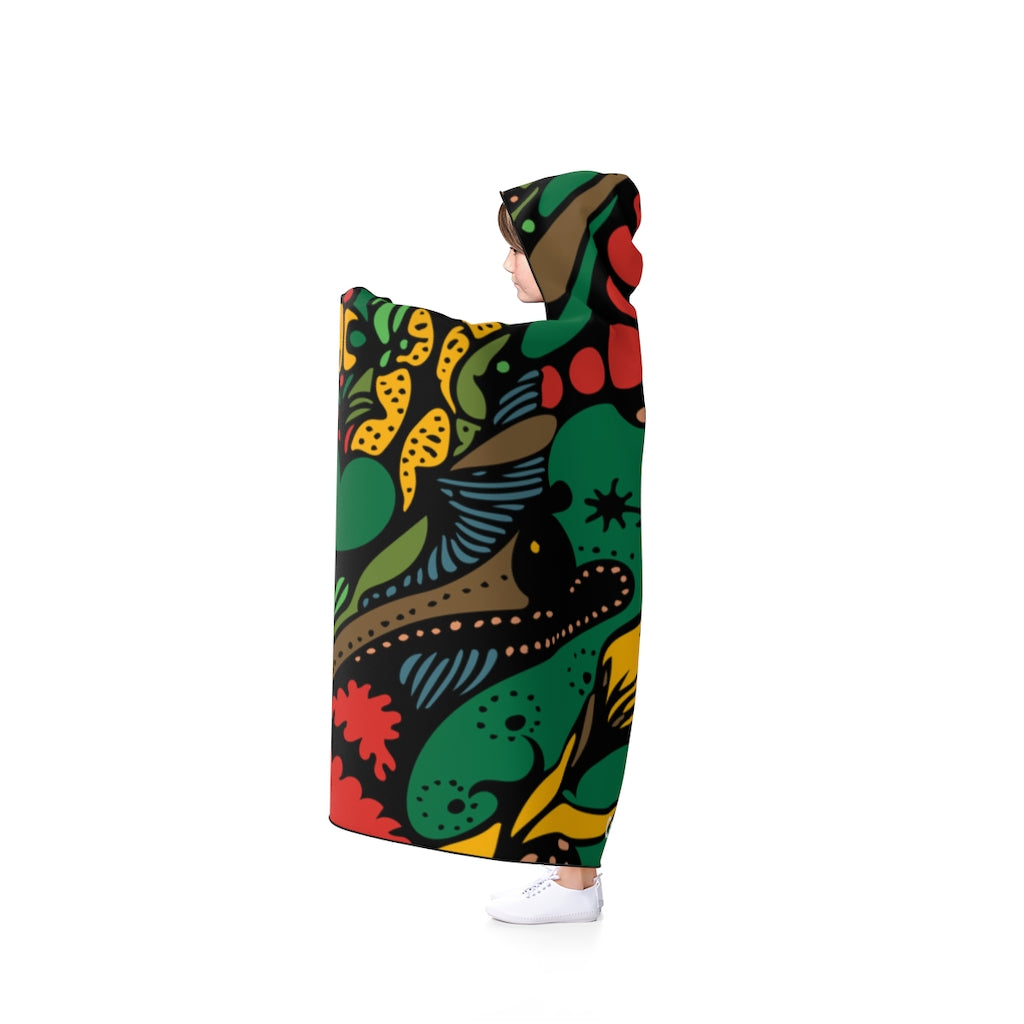 Hooded Blanket (Multi-Abstract1) - Coodeh Lifestyle