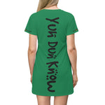 Load image into Gallery viewer, T-Shirt Dress (Custom-FBDPM-GRN) - Coodeh Lifestyle
