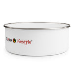 Load image into Gallery viewer, Enamel Bowl (FLWR-WHT) - Coodeh Lifestyle
