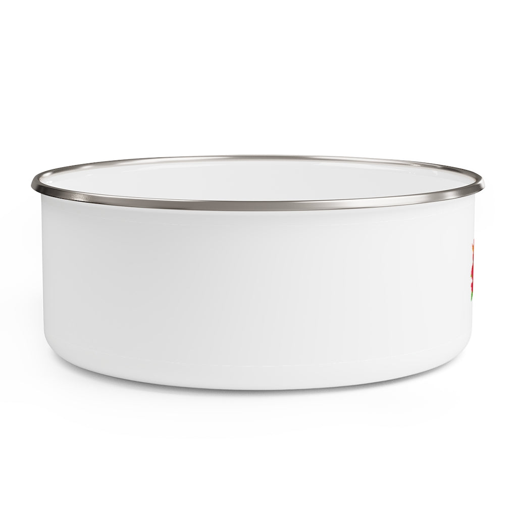 Enamel Bowl (FLWR-WHT) - Coodeh Lifestyle