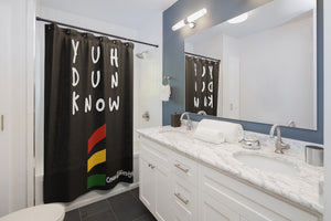 Shower Curtain (YuhDunKnow-PAN-BLK) - Coodeh Lifestyle