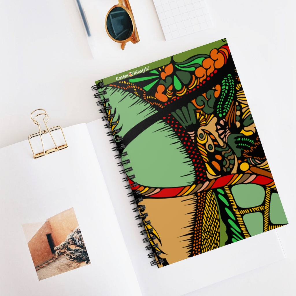 Coodeh Spiral Notebook (Ruled Line-MultiArt) - Coodeh Lifestyle