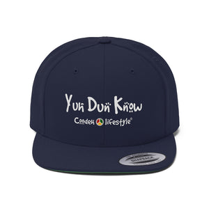 Unisex Flat Bill Hat (YuhDunKnow) - Coodeh Lifestyle