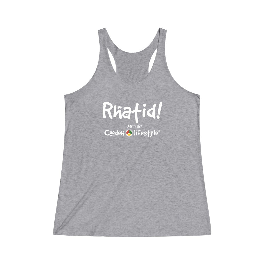 Women's Tri-Blend Racerback Tank (Rhatid) - Coodeh Lifestyle