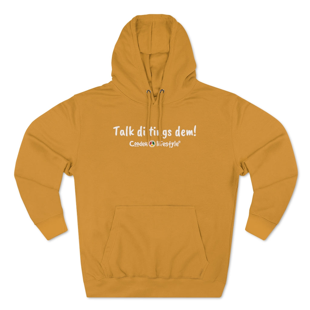 Unisex Premium Pullover Hoodie- Multi-Color (Prem-TDTD) - Coodeh Lifestyle