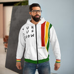 Load image into Gallery viewer, Unisex Zip Hoodie (YDK-PANCOL-WHT) - Coodeh Lifestyle
