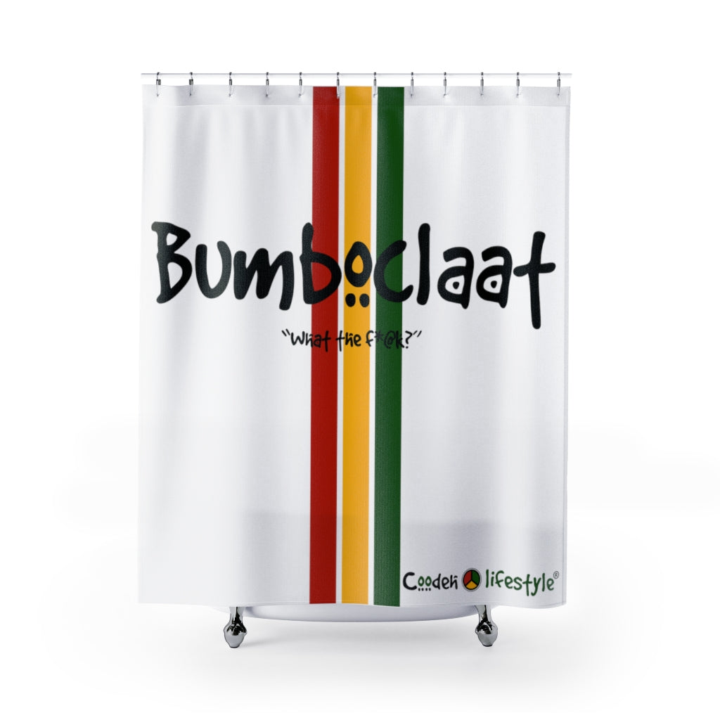 Shower Curtain (BUMB-PAN-WHT) - Coodeh Lifestyle