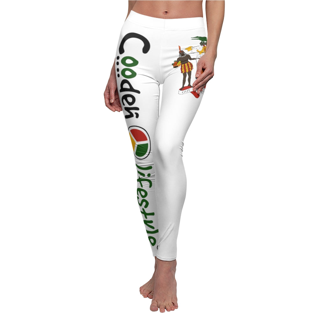 Women's Casual Leggings (JA-COA-WHT) - Coodeh Lifestyle