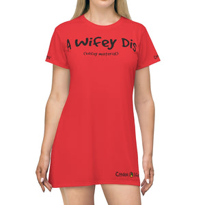 T-Shirt Dress (AWD-YDK-RED) - Coodeh Lifestyle