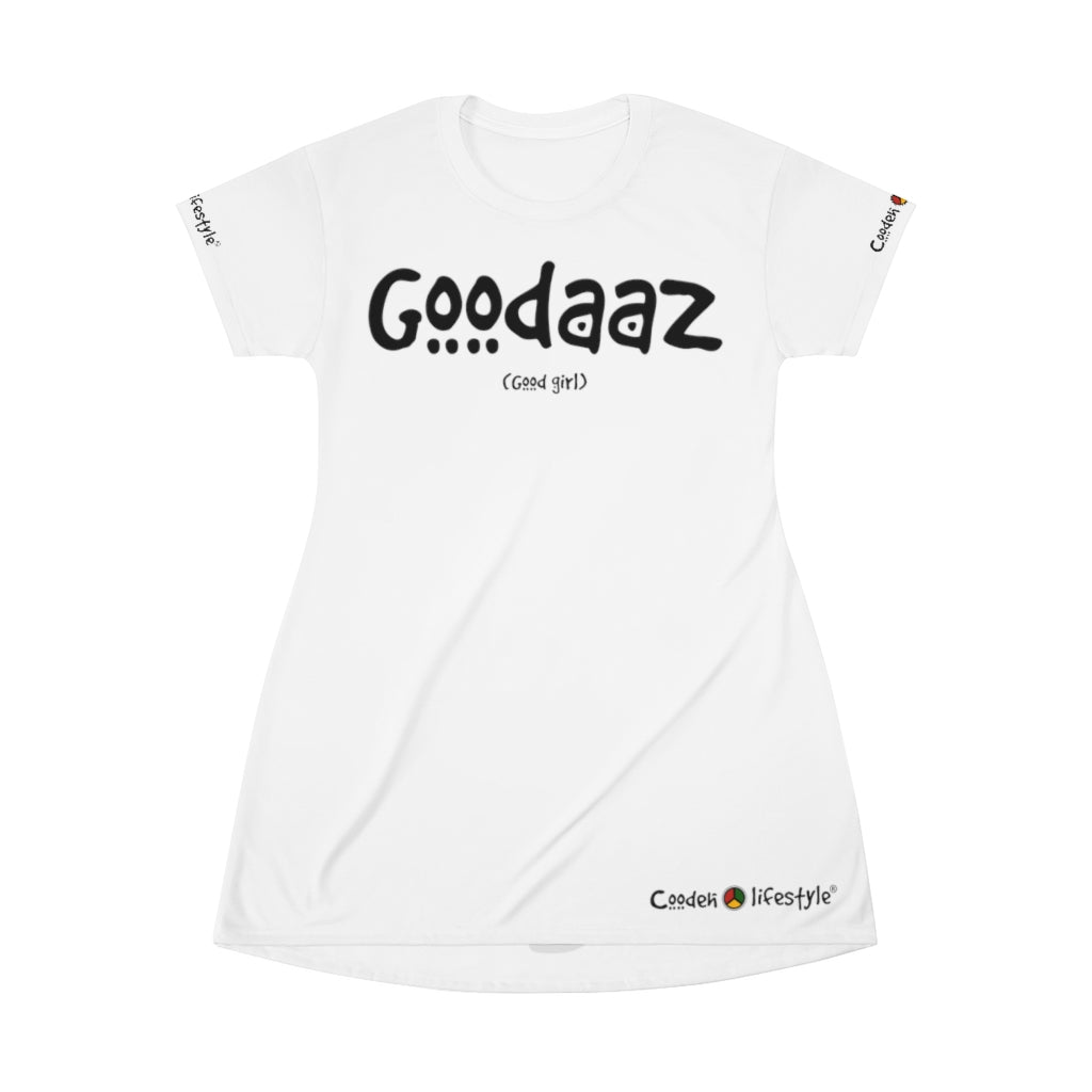 Copy of T-Shirt Dress (AWD-GOOD-WHT) - Coodeh Lifestyle