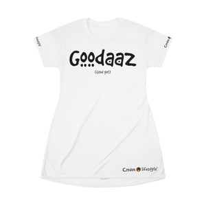 Copy of T-Shirt Dress (AWD-GOOD-WHT) - Coodeh Lifestyle