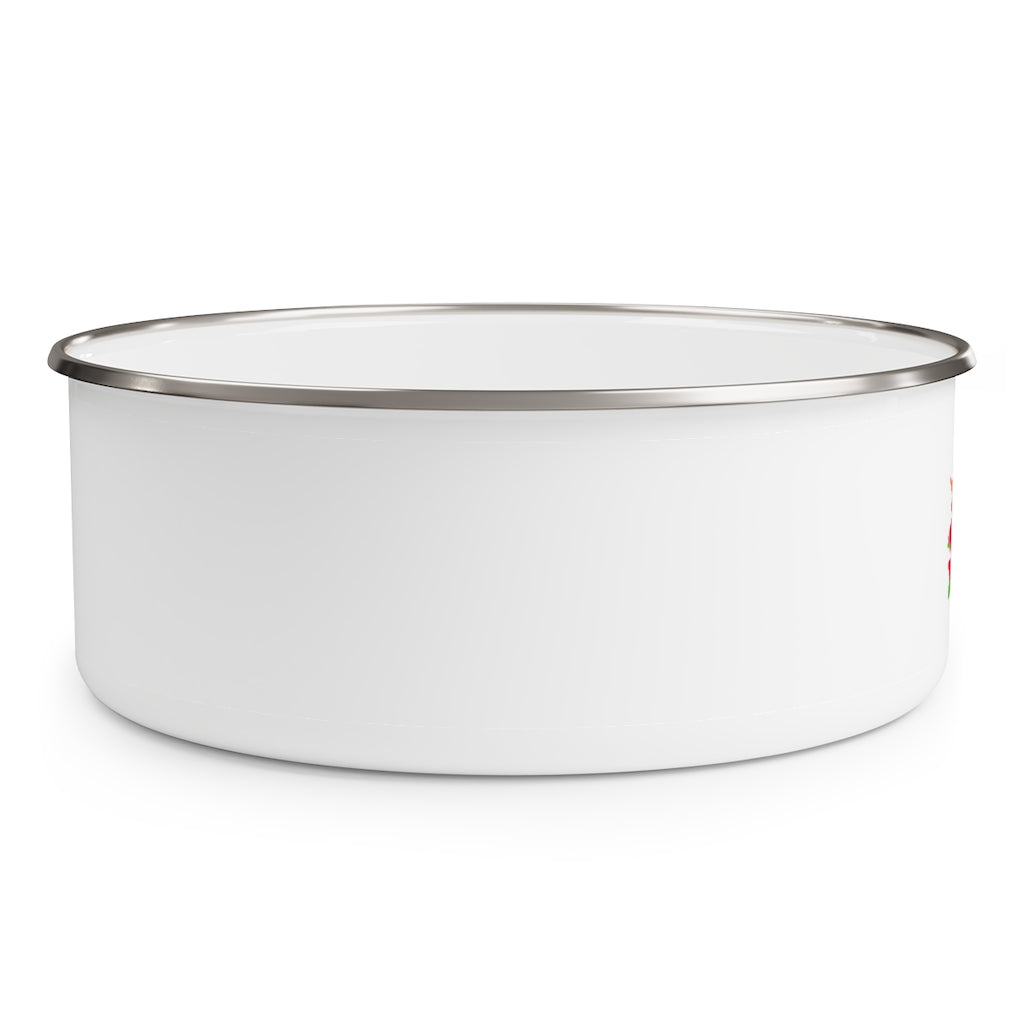 Enamel Bowl (FLWR-WHT) - Coodeh Lifestyle