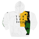 Load image into Gallery viewer, Unisex Pullover Hoodie (YuhDunKnow-JACOL-WHT) - Coodeh Lifestyle
