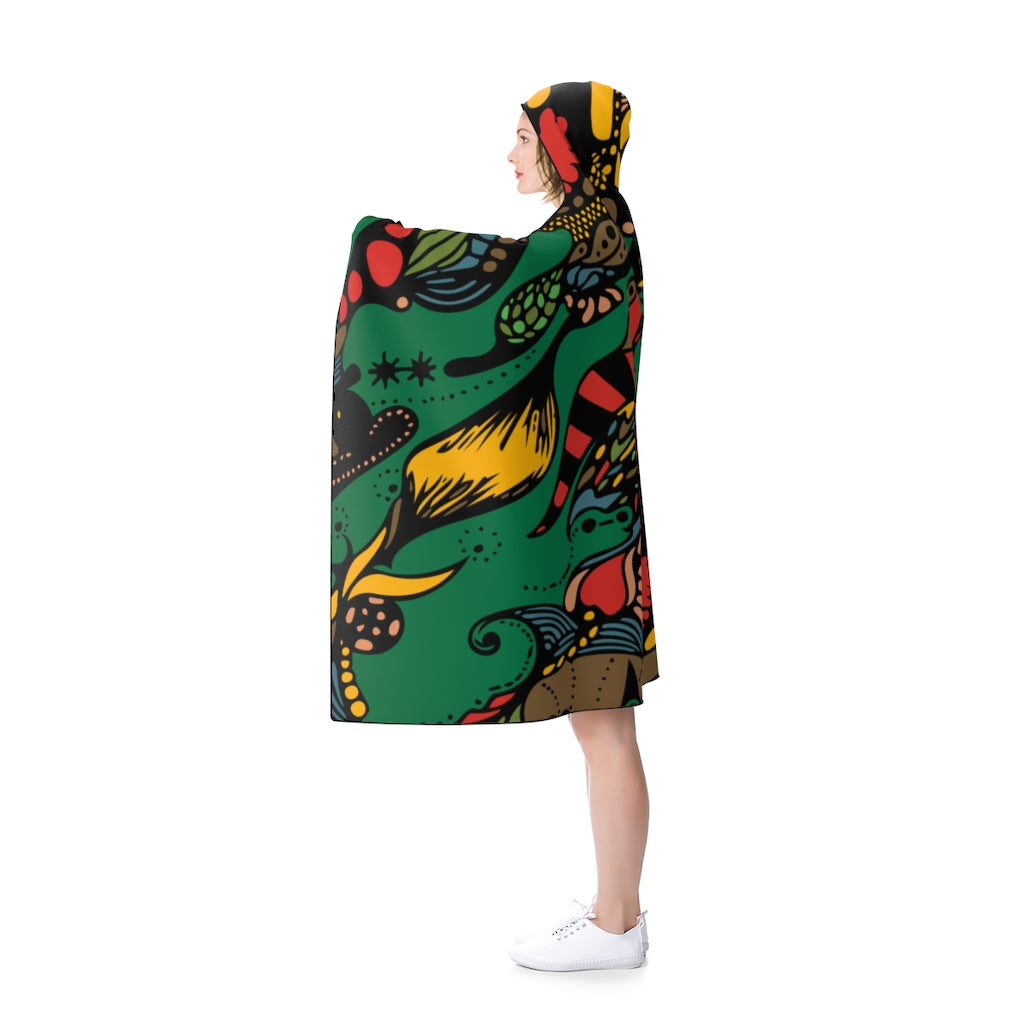 Hooded Blanket (Multi-Abstract1) - Coodeh Lifestyle