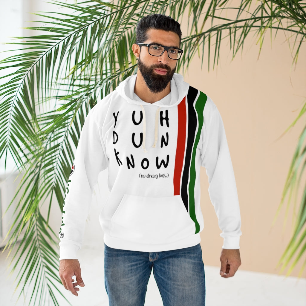 Unisex  Pullover Hoodie (YuhDunKnow- WHTPAN) - Coodeh Lifestyle