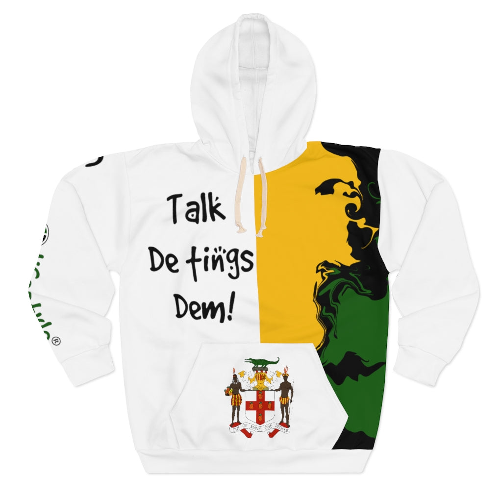 Unisex Pullover Hoodie (TDTD-JACOA-WHT) - Coodeh Lifestyle