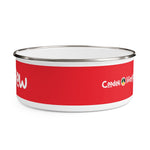 Load image into Gallery viewer, Enamel Bowl (YuhDunKnow-RED) - Coodeh Lifestyle
