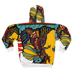 Load image into Gallery viewer, Unisex Zip Hoodie (Multi-Art2-WHT-AAF) - Coodeh Lifestyle
